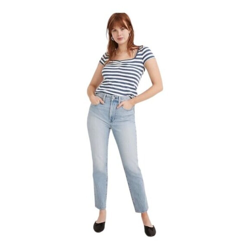MADEWELL The Curvy Perfect Vintage Denim Jeans Fitzgerald Wash K7526 US 25